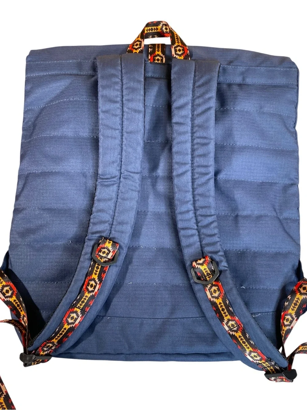 TOMS Stand Up To Bullying Backpack Navy w Patterned Trim Durable Water Resistant